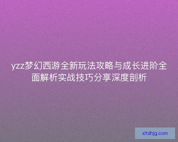 yzz梦幻西游全新玩法攻略与成长进阶全面解析实战技巧分享深度剖析